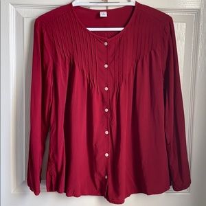 Women’s Old Navy Blouse Beautiful Wine Color